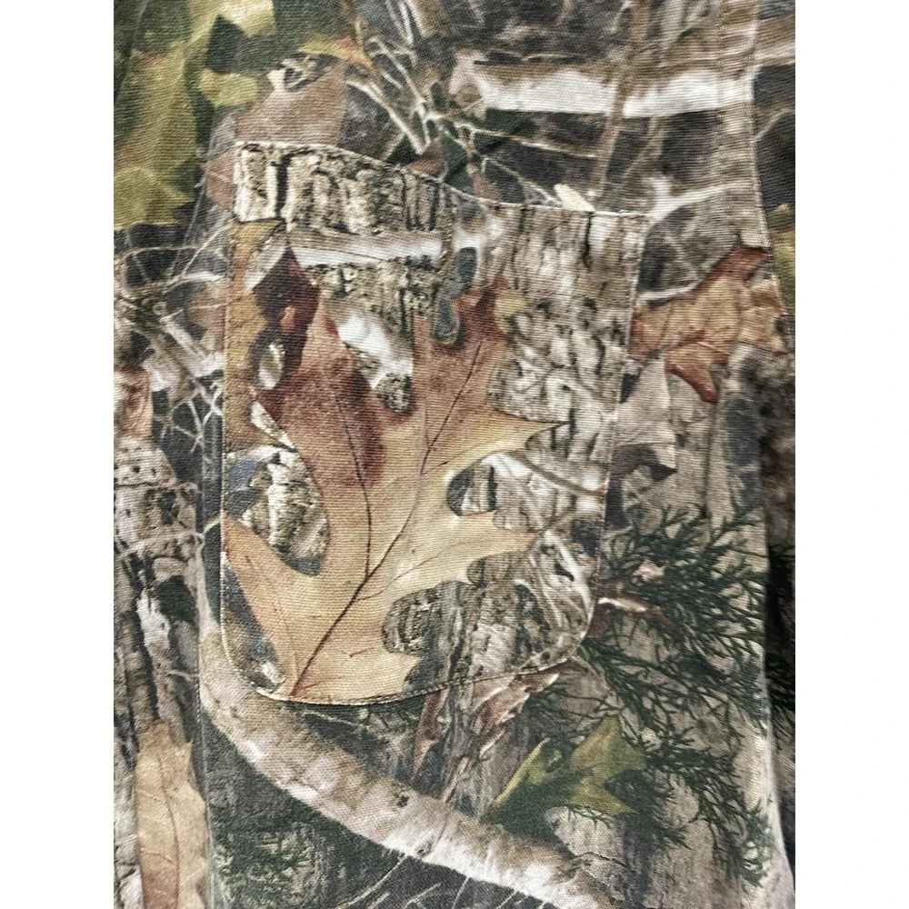 Ridge Hunter Shirt Mens XL Real Tree Camo Tree Long Sleeve Button Up Top Country